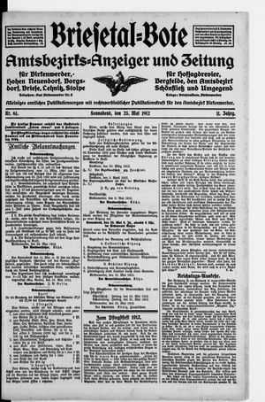 Briesetal-Bote vom 25.05.1912