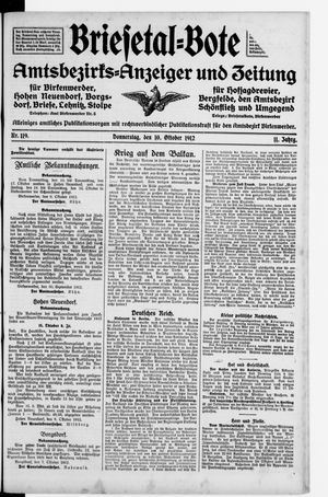 Briesetal-Bote vom 10.10.1912