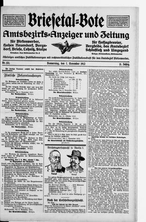 Briesetal-Bote vom 07.11.1912