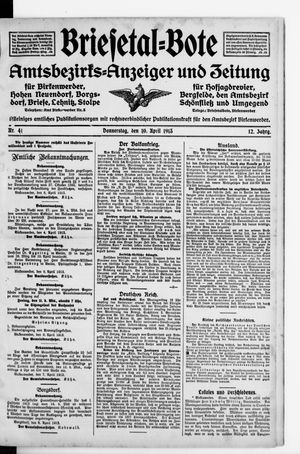 Briesetal-Bote vom 10.04.1913