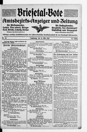 Briesetal-Bote vom 15.05.1913