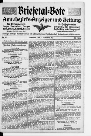 Briesetal-Bote vom 22.11.1913