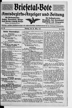 Briesetal-Bote on Mar 30, 1915