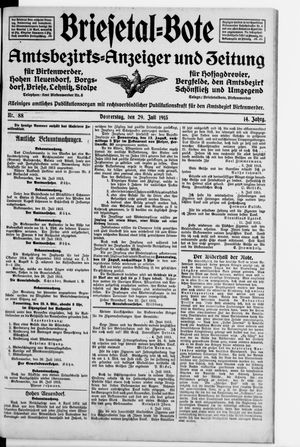Briesetal-Bote on Jul 29, 1915