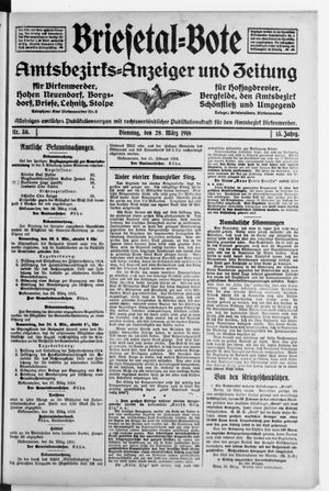 Briesetal-Bote vom 28.03.1916