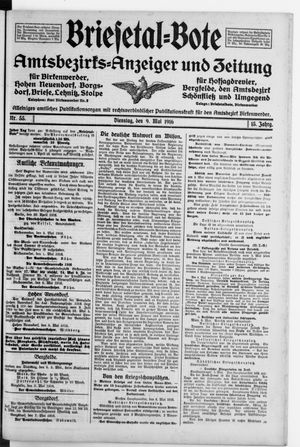Briesetal-Bote on May 9, 1916