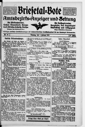Briesetal-Bote vom 05.02.1918