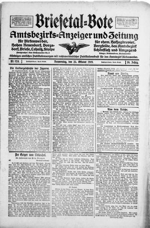 Briesetal-Bote vom 23.10.1919