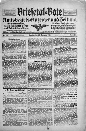 Briesetal-Bote vom 23.12.1919