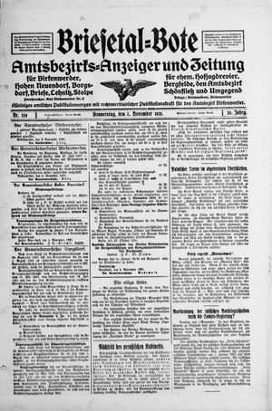 Briesetal-Bote vom 03.11.1921