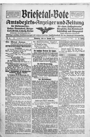 Briesetal-Bote vom 10.01.1922