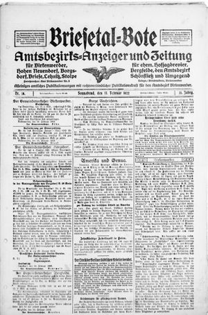 Briesetal-Bote vom 11.02.1922