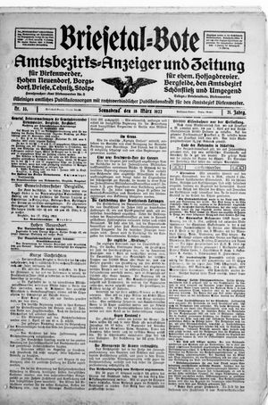 Briesetal-Bote vom 18.03.1922