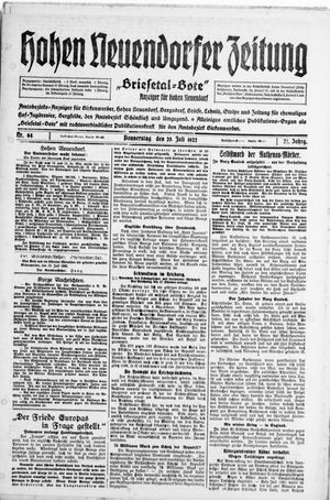 Briesetal-Bote vom 20.07.1922