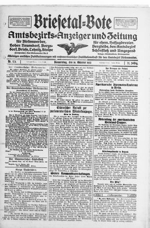 Briesetal-Bote vom 19.10.1922