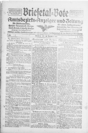 Briesetal-Bote vom 28.11.1922