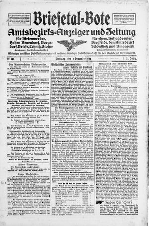 Briesetal-Bote vom 05.12.1922