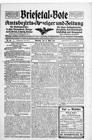 Briesetal-Bote vom 15.04.1924