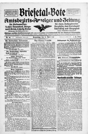 Briesetal-Bote vom 17.04.1924
