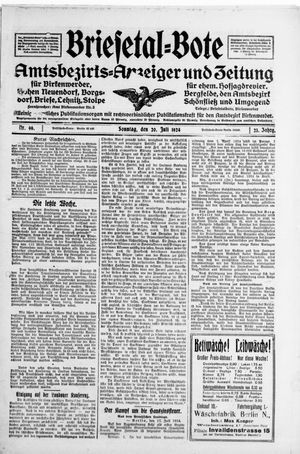 Briesetal-Bote vom 20.07.1924
