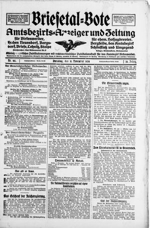 Briesetal-Bote vom 11.11.1924