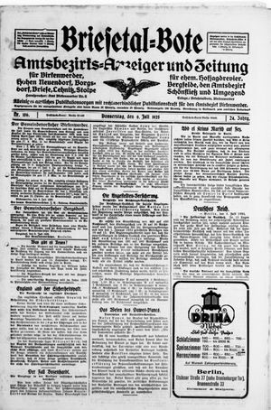 Briesetal-Bote vom 09.07.1925
