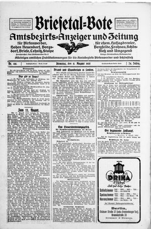 Briesetal-Bote vom 11.08.1925