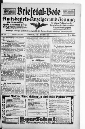 Briesetal-Bote vom 04.11.1926
