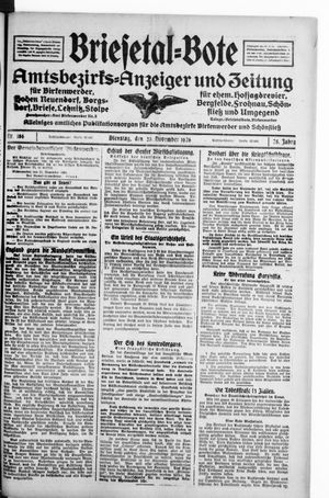 Briesetal-Bote vom 23.11.1926