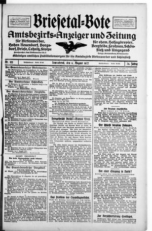 Briesetal-Bote vom 06.08.1927