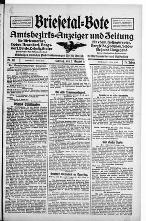 Briesetal-Bote on Aug 7, 1927