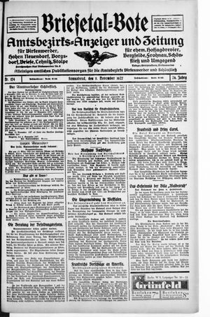 Briesetal-Bote vom 05.11.1927