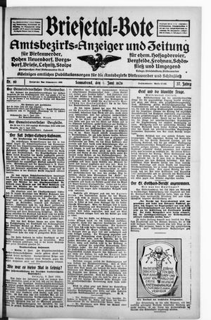 Briesetal-Bote vom 09.06.1928