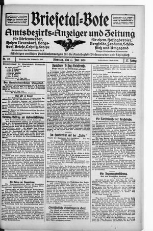 Briesetal-Bote vom 12.06.1928