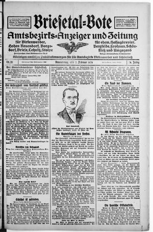 Briesetal-Bote vom 07.02.1929