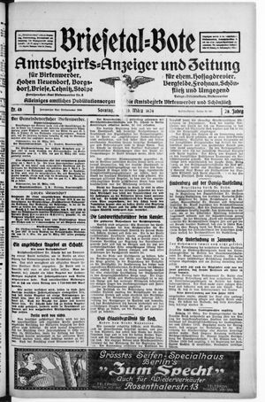 Briesetal-Bote on Mar 24, 1929