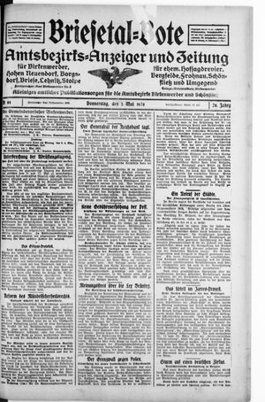 Briesetal-Bote vom 02.05.1929