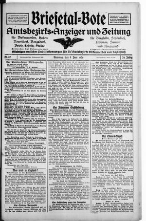 Briesetal-Bote vom 04.06.1929