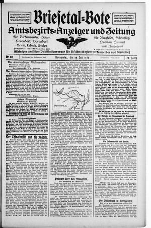 Briesetal-Bote vom 18.07.1929