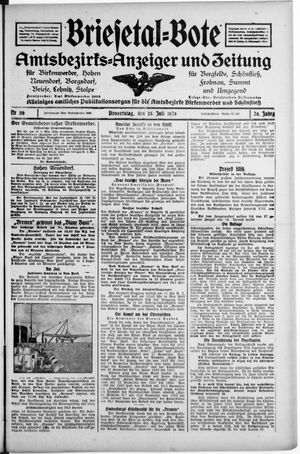 Briesetal-Bote vom 25.07.1929