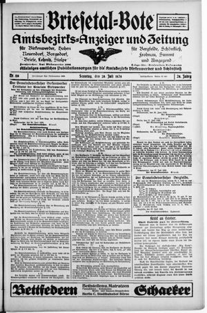 Briesetal-Bote vom 28.07.1929