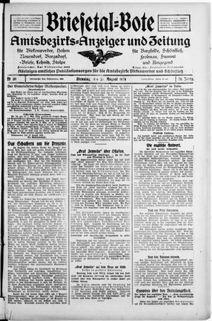 Briesetal-Bote vom 20.08.1929