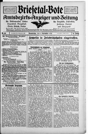 Briesetal-Bote vom 05.09.1929