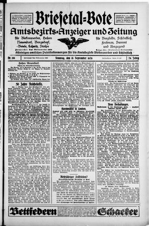 Briesetal-Bote vom 15.09.1929