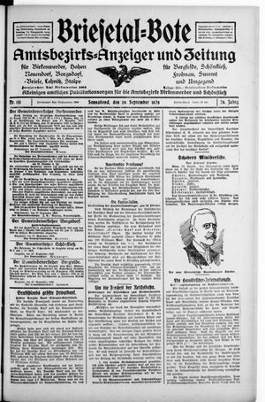 Briesetal-Bote vom 28.09.1929