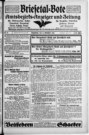 Briesetal-Bote vom 16.11.1929