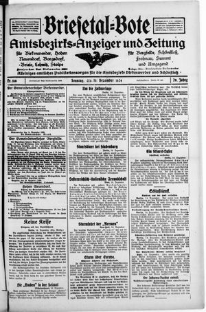 Briesetal-Bote vom 15.12.1929