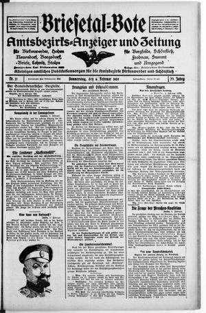 Briesetal-Bote vom 06.02.1930
