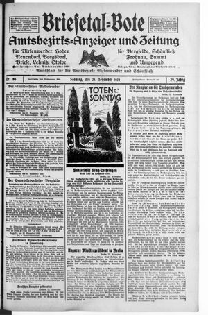 Briesetal-Bote vom 23.11.1930