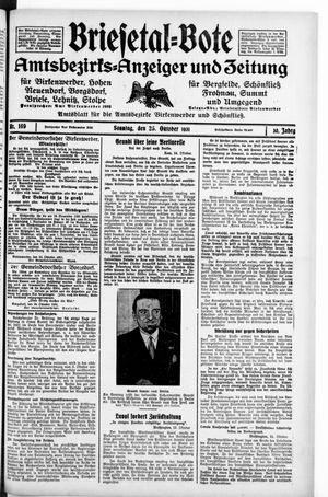 Briesetal-Bote vom 25.10.1931